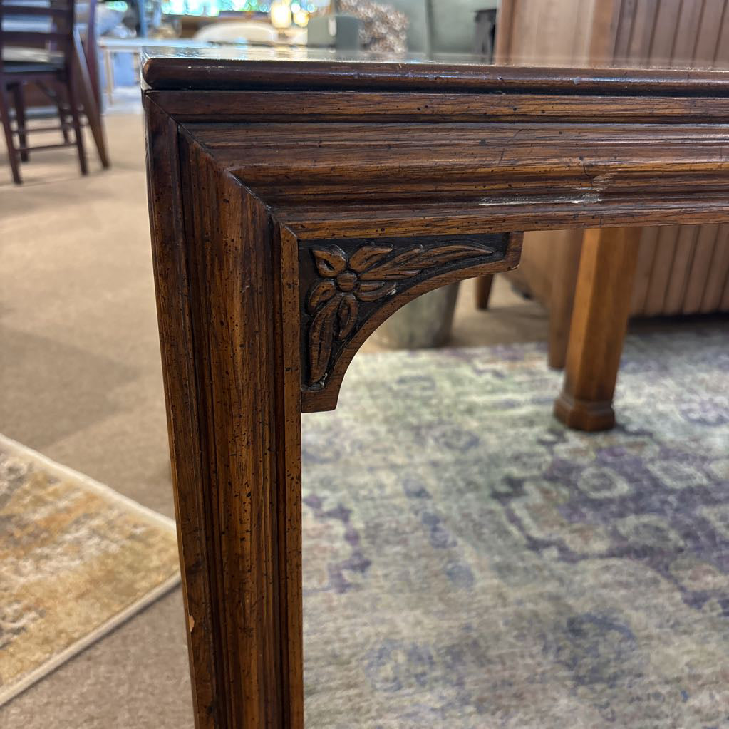 Henredon Solid Oak Square Side Table C SIDE TABLES