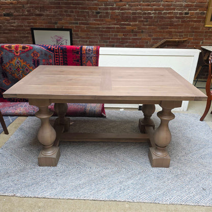 RH Salvaged Wood Trestle Dining Table