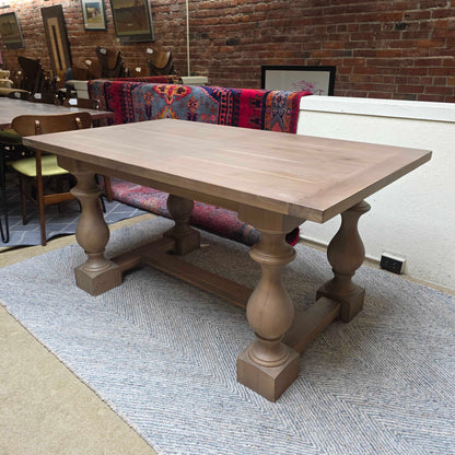 RH Salvaged Wood Trestle Dining Table