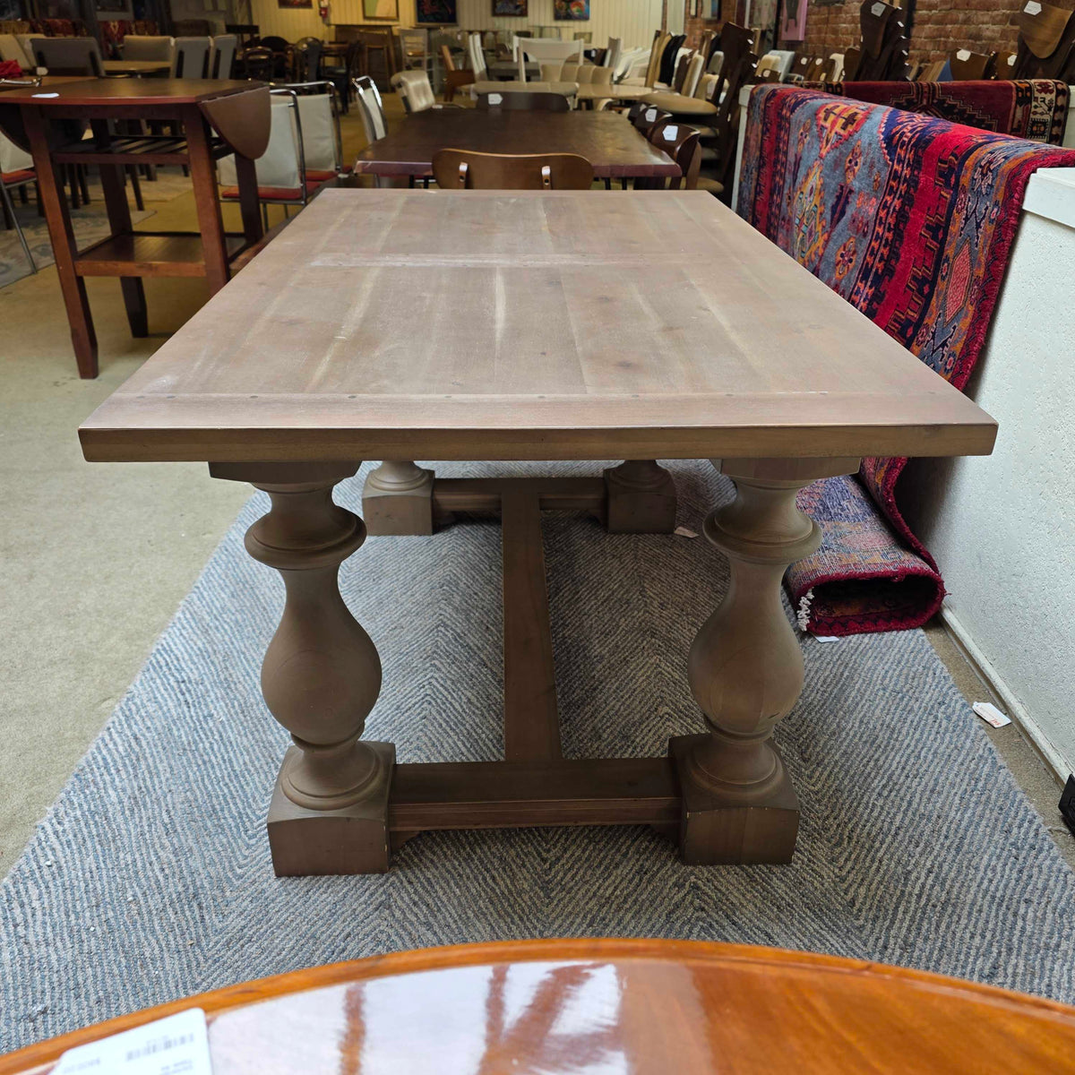RH Salvaged Wood Trestle Dining Table