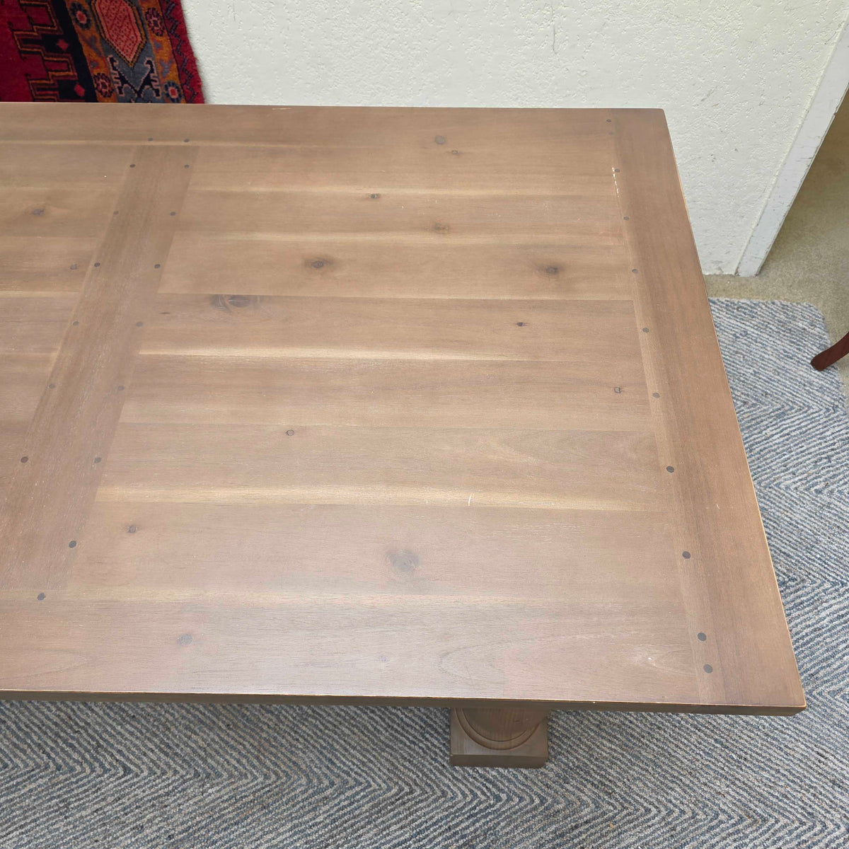 RH Salvaged Wood Trestle Dining Table