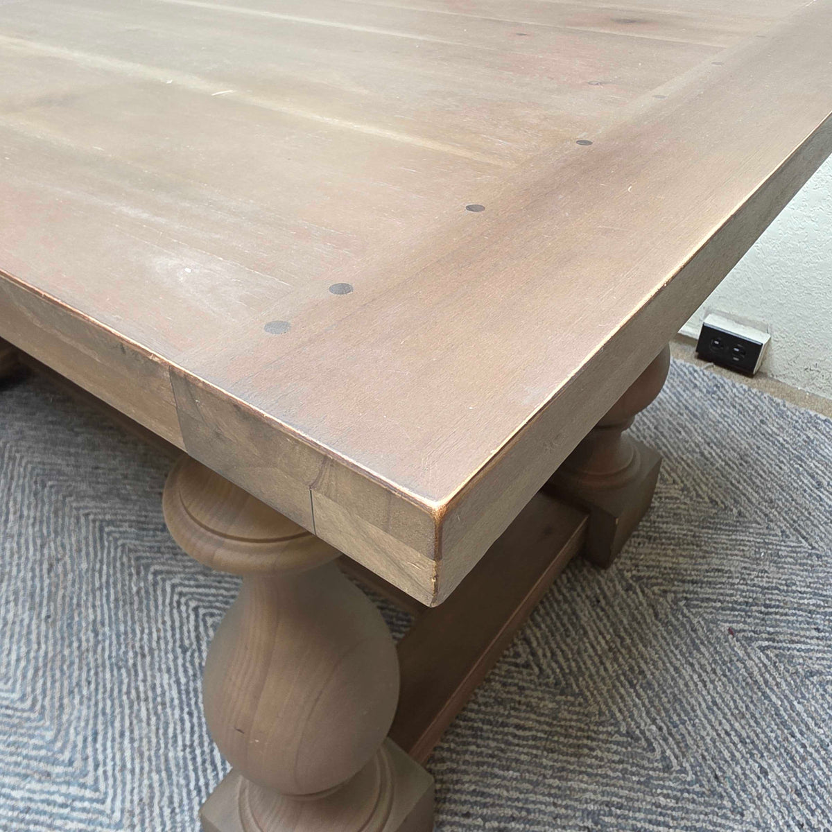 RH Salvaged Wood Trestle Dining Table