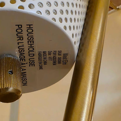 West Elm MC Brass Cross Leg Floor Lamp
