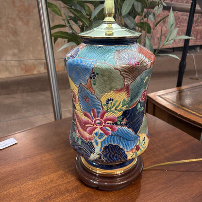 Chinese Floral Painted Perocelain Lamp LAMPS