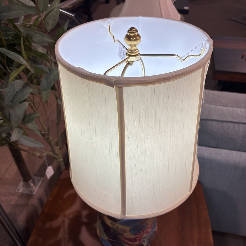 Chinese Floral Painted Perocelain Lamp LAMPS