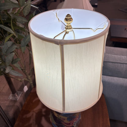 Chinese Floral Painted Perocelain Lamp LAMPS