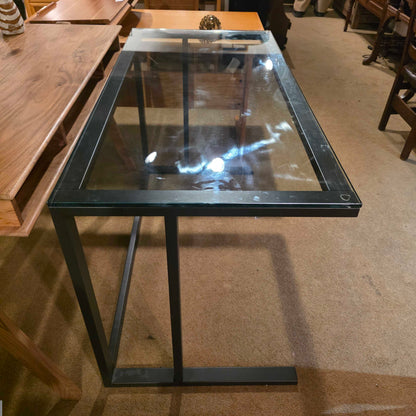 Crate & Barrel Metal & Glass Desk