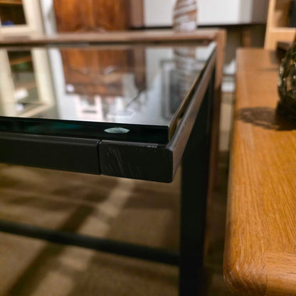 Crate & Barrel Metal & Glass Desk