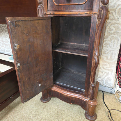 Italian Marble Top 1 drawer 1 Door Nightstand