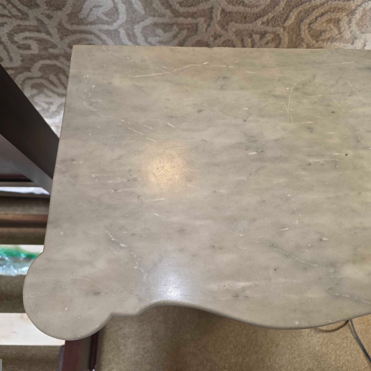 Italian Marble Top 1 drawer 1 Door Nightstand