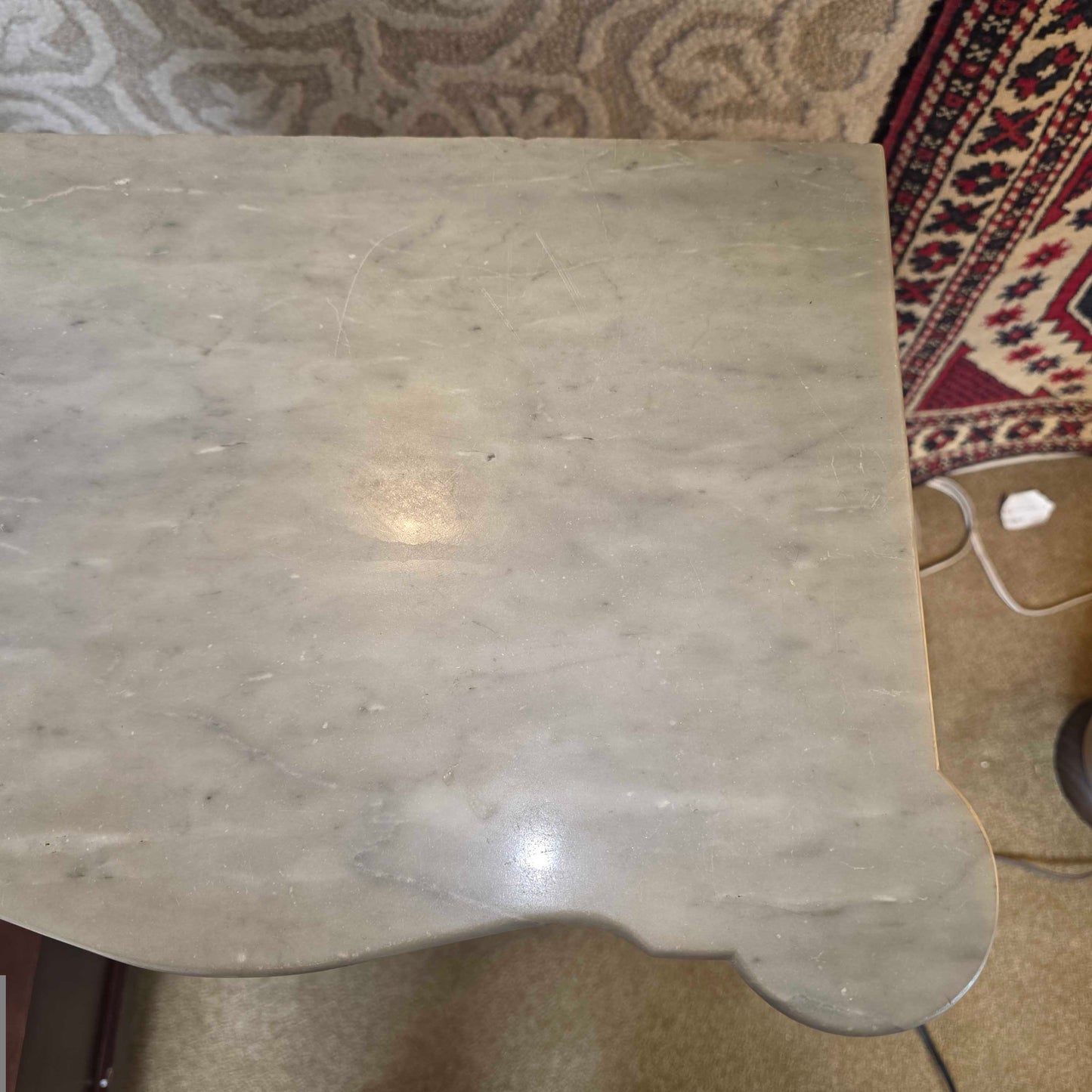 Italian Marble Top 1 drawer 1 Door Nightstand
