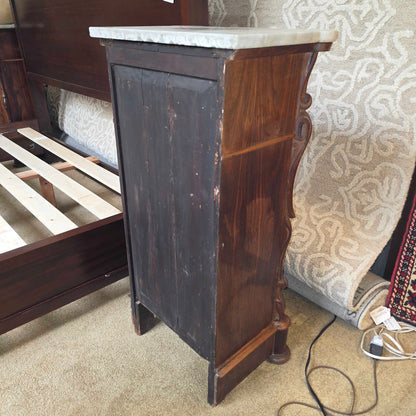 Italian Marble Top 1 drawer 1 Door Nightstand