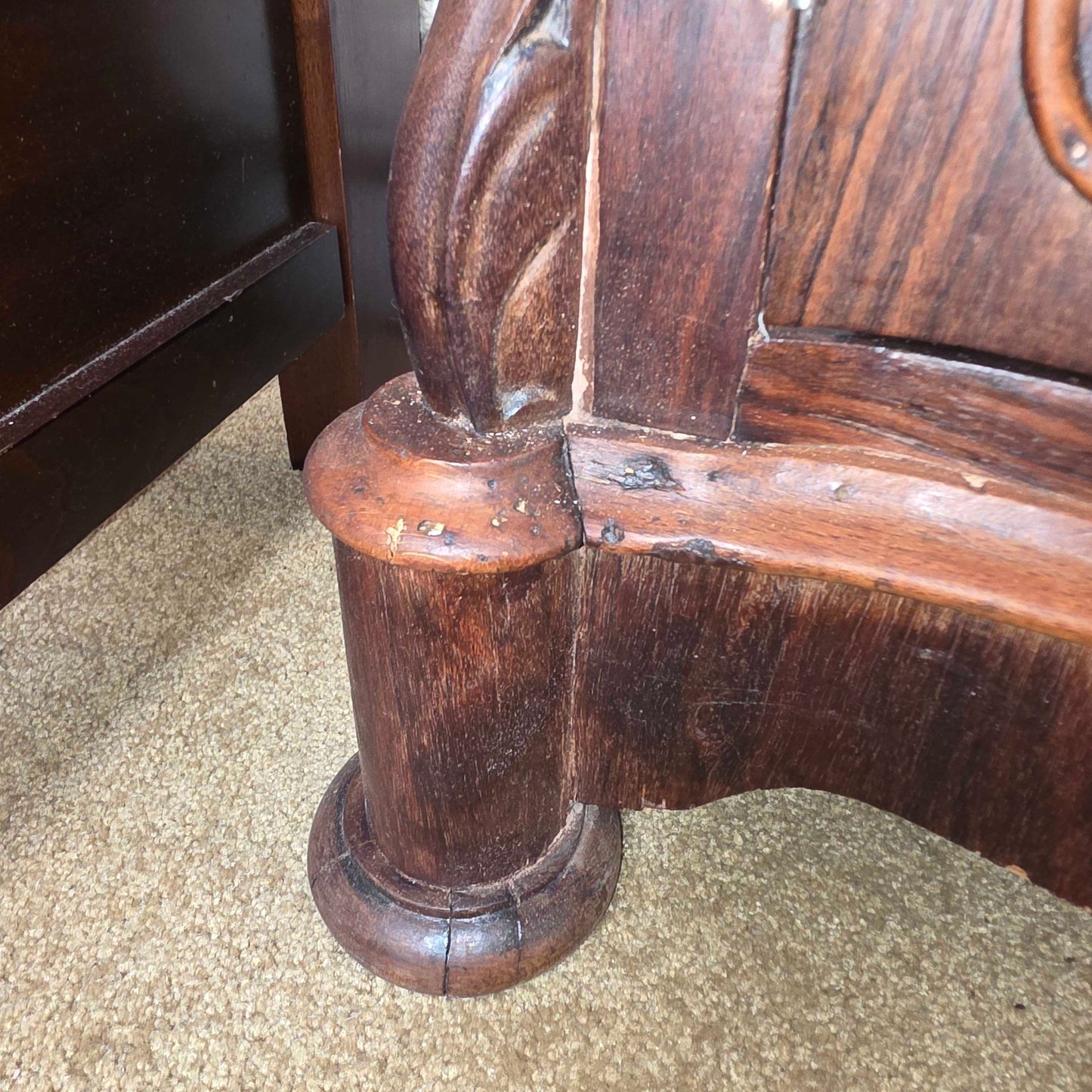 Italian Marble Top 1 drawer 1 Door Nightstand