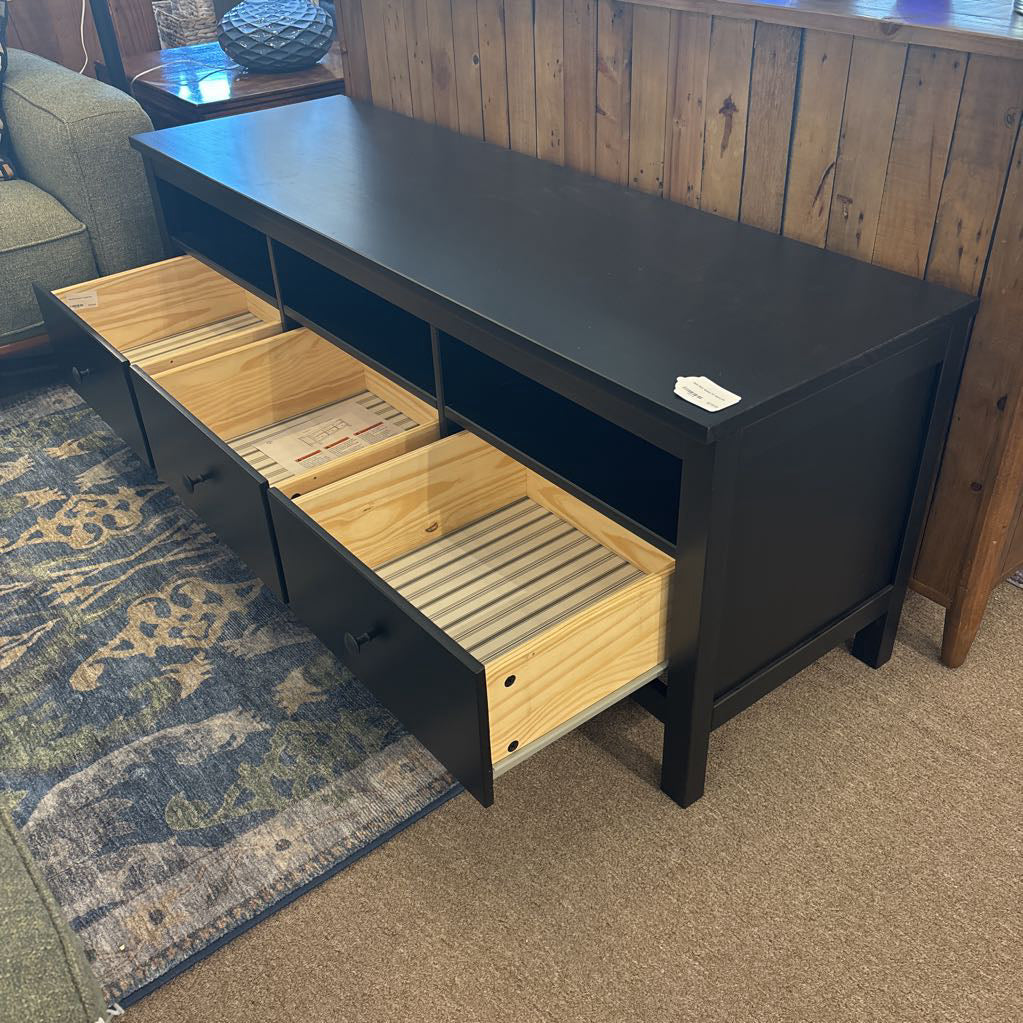 Ikea Dark Wood TV Stand C MEDIA STANDS