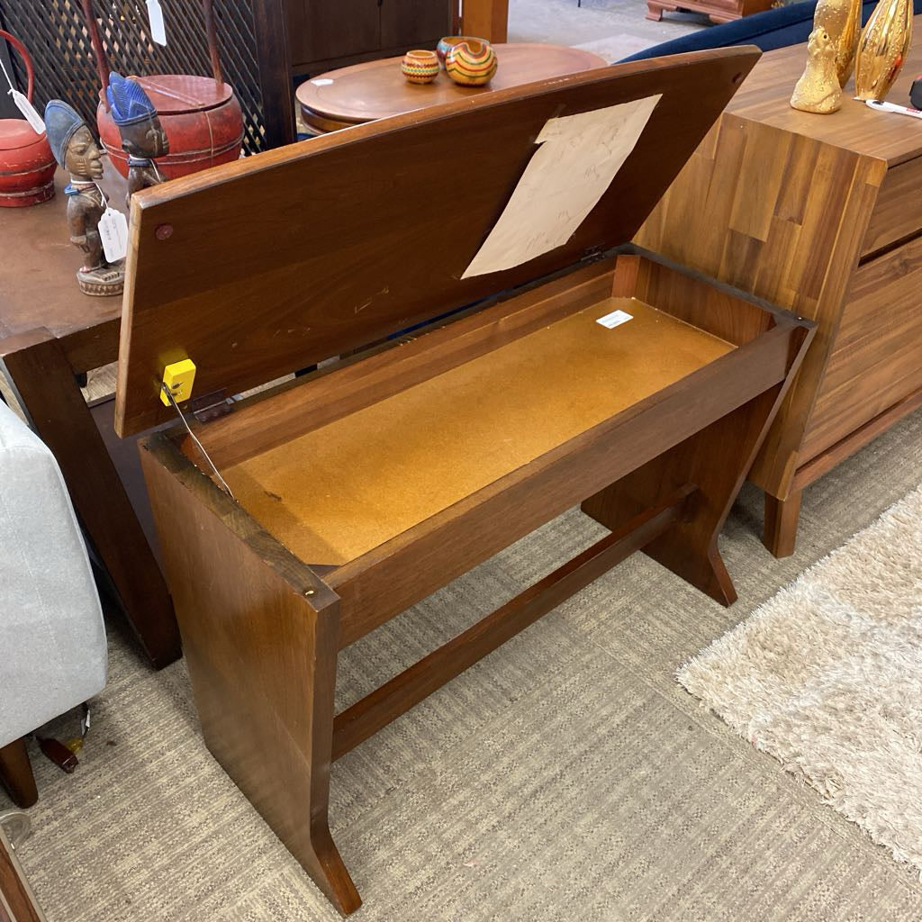 Tall Wood Organ Bench C ACCENT BENCHES