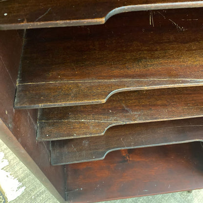 Vintage Dark Wood Sheet Music Cabinet (AS IS)