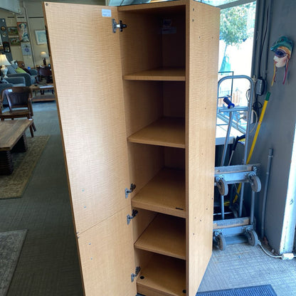 Narrow Blonde Laminate Cabinet C CABINETS