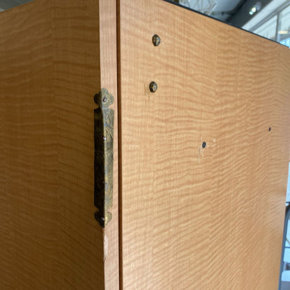 Narrow Blonde Laminate Cabinet C CABINETS