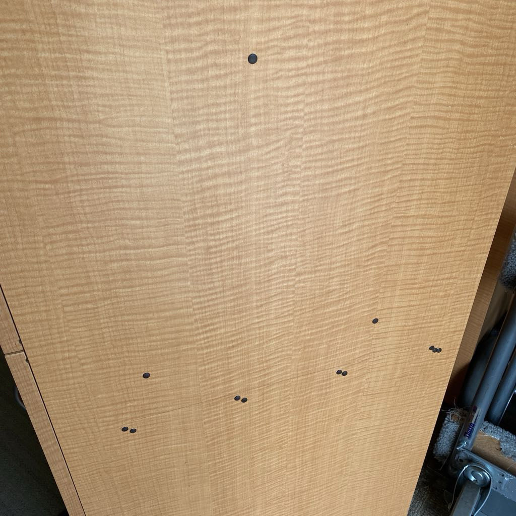 Narrow Blonde Laminate Cabinet C CABINETS
