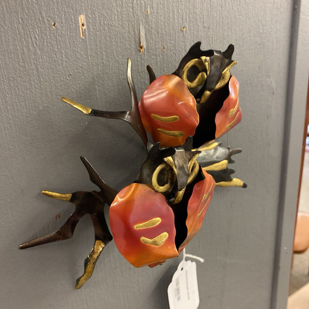 Metal Owls Relief Art