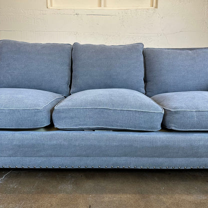 Grey 3 Seat Sofa w/ Down Cushions