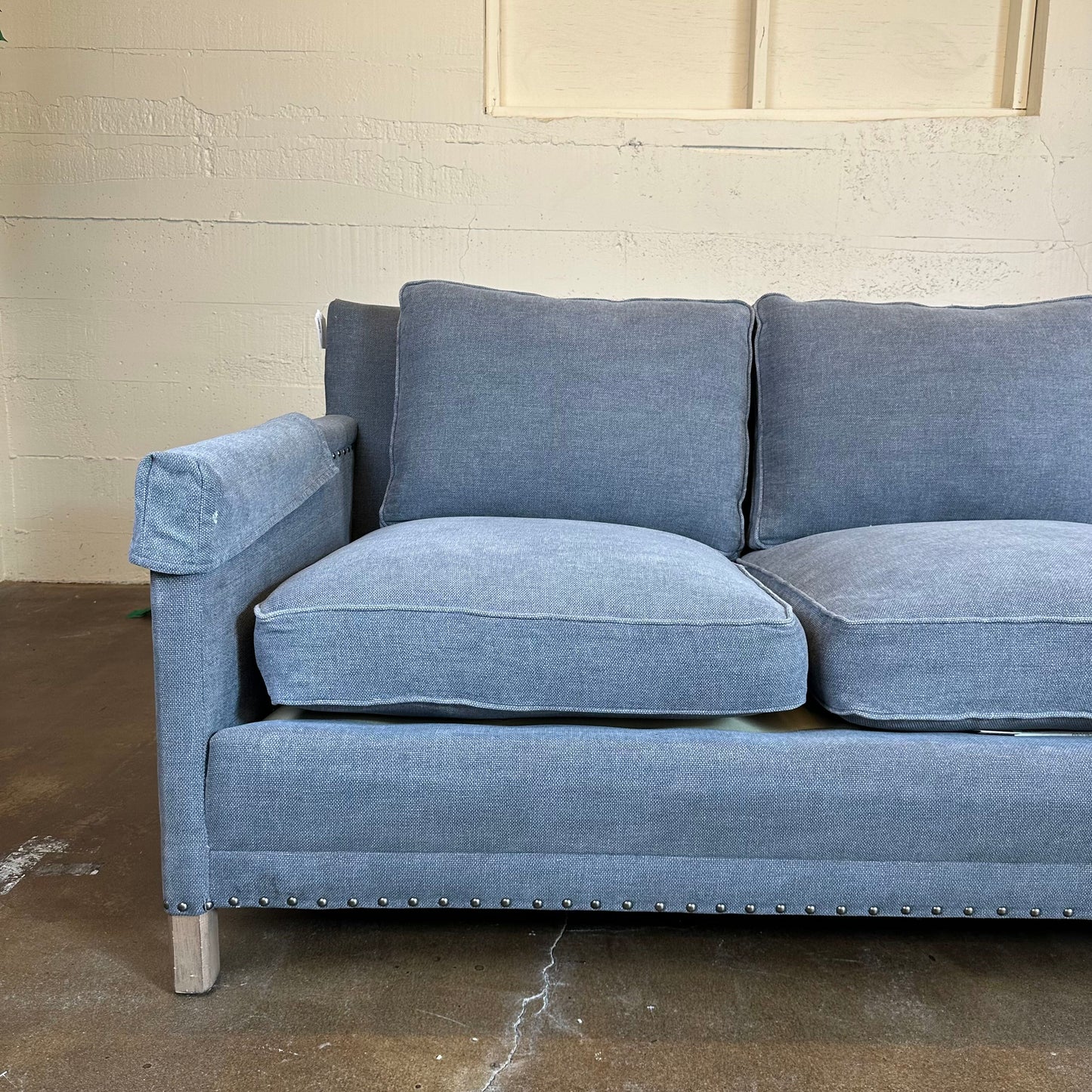 Grey 3 Seat Sofa w/ Down Cushions