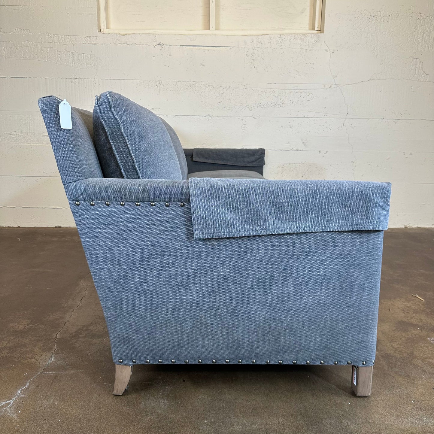 Grey 3 Seat Sofa w/ Down Cushions