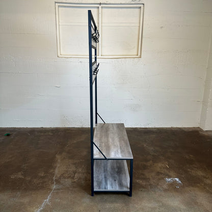 Grey and Metal Hall Tree