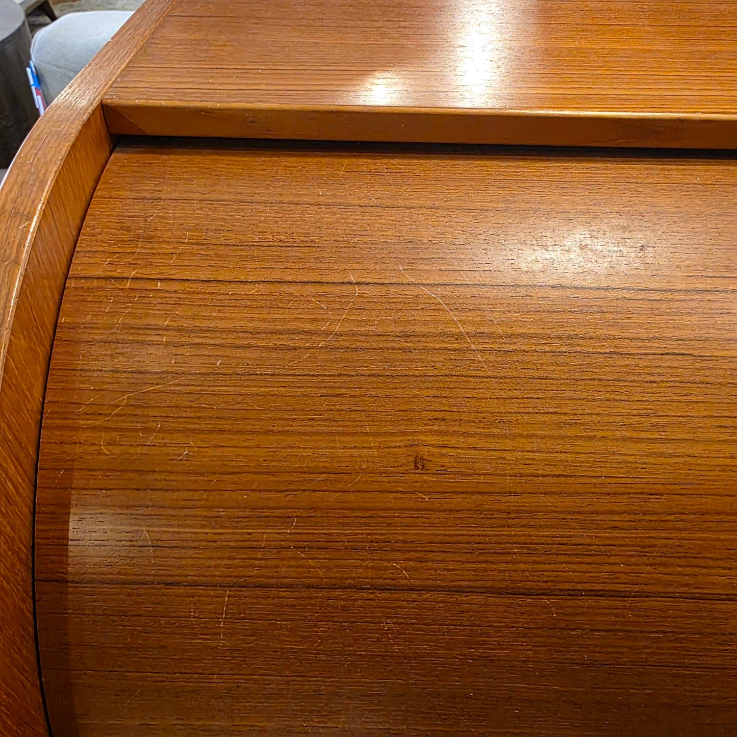 MCM Teak RollTop Desk