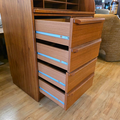 MCM Teak RollTop Desk