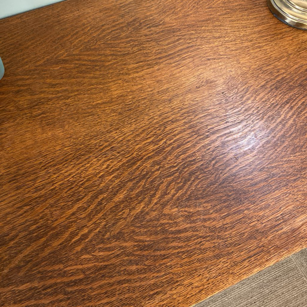 Quarter Oak Mission Style Library Table