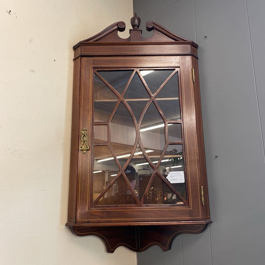 Large Traditional Wall Hung Curio Cabinet