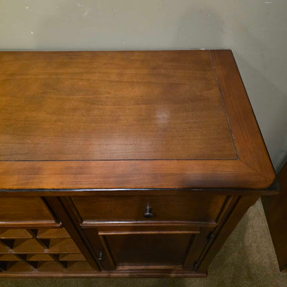 3 Drawer 2 Door Buffet w/ Center Wine Cubby