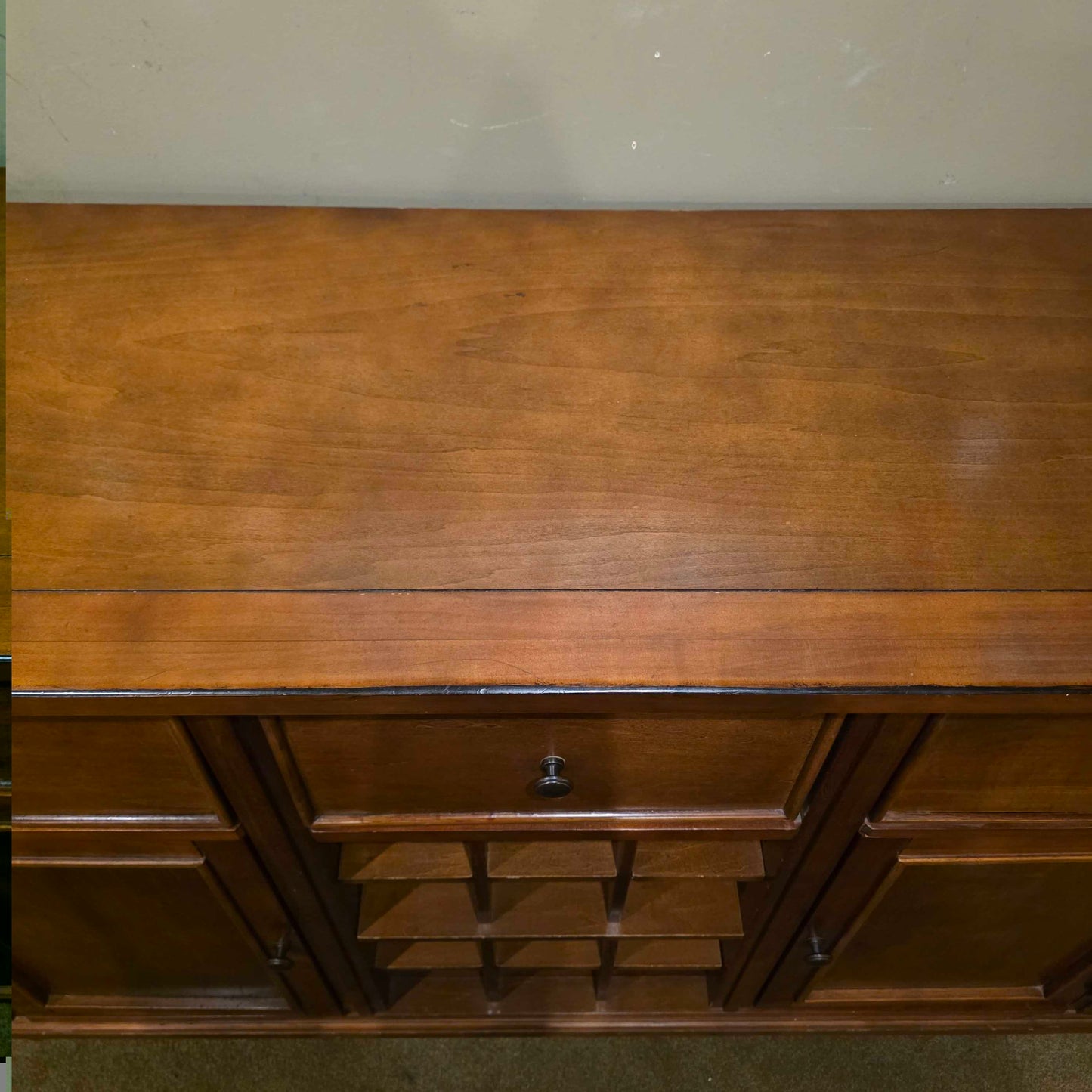 3 Drawer 2 Door Buffet w/ Center Wine Cubby