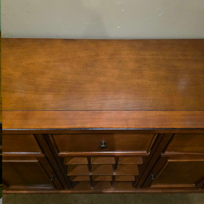 3 Drawer 2 Door Buffet w/ Center Wine Cubby