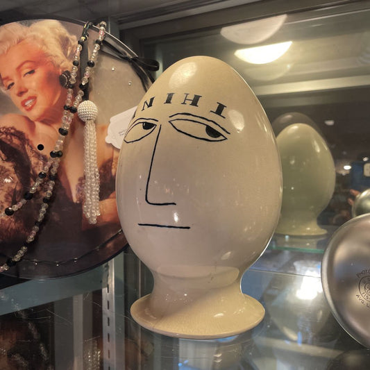 1958 LEGARDO TACKETT Think Ehgghead Condom Holder UNIQUE FINDS