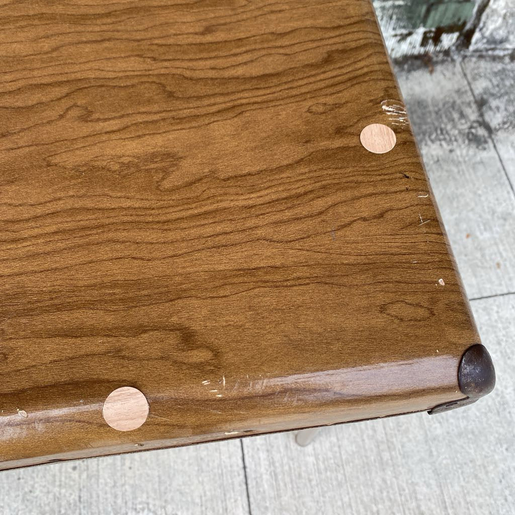 Faux Wood Top Folding Card Table (AS IS) C DINING TABLES