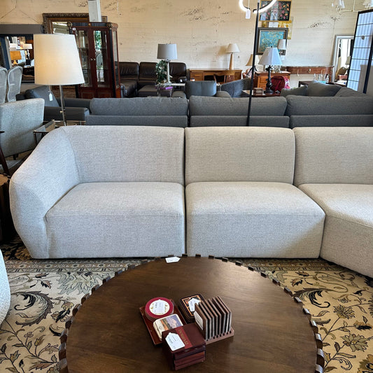 Eliza Ecru Sectional - AS IS U SECTIONALS CORNER