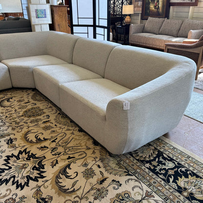 Eliza Ecru Sectional - AS IS U SECTIONALS CORNER