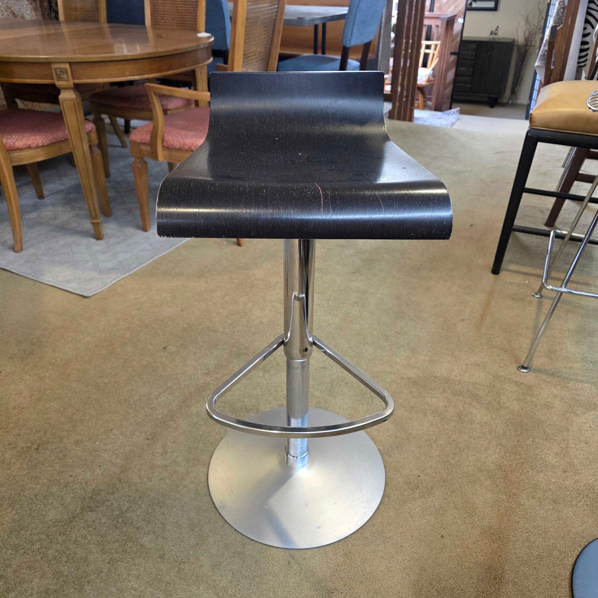 Contemporary Wood Sear Metal Adjustable Stool C STOOLS