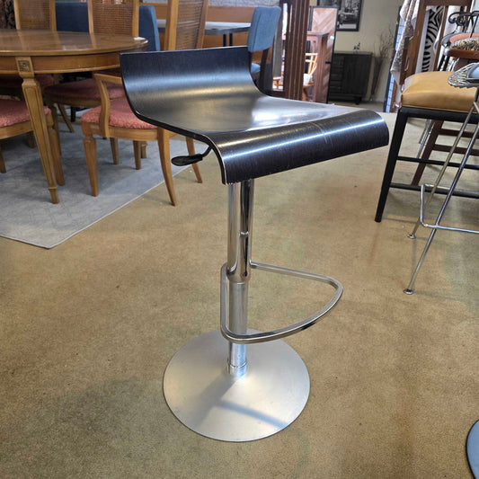 Contemporary Wood Sear Metal Adjustable Stool C STOOLS