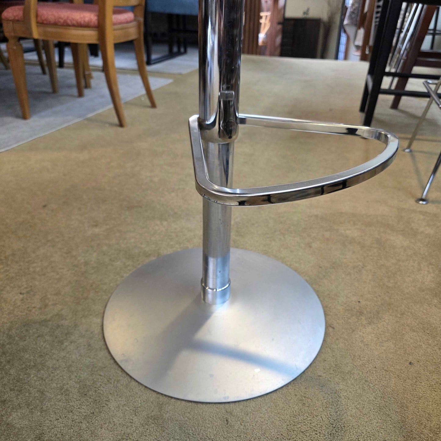 Contemporary Wood Sear Metal Adjustable Stool C STOOLS