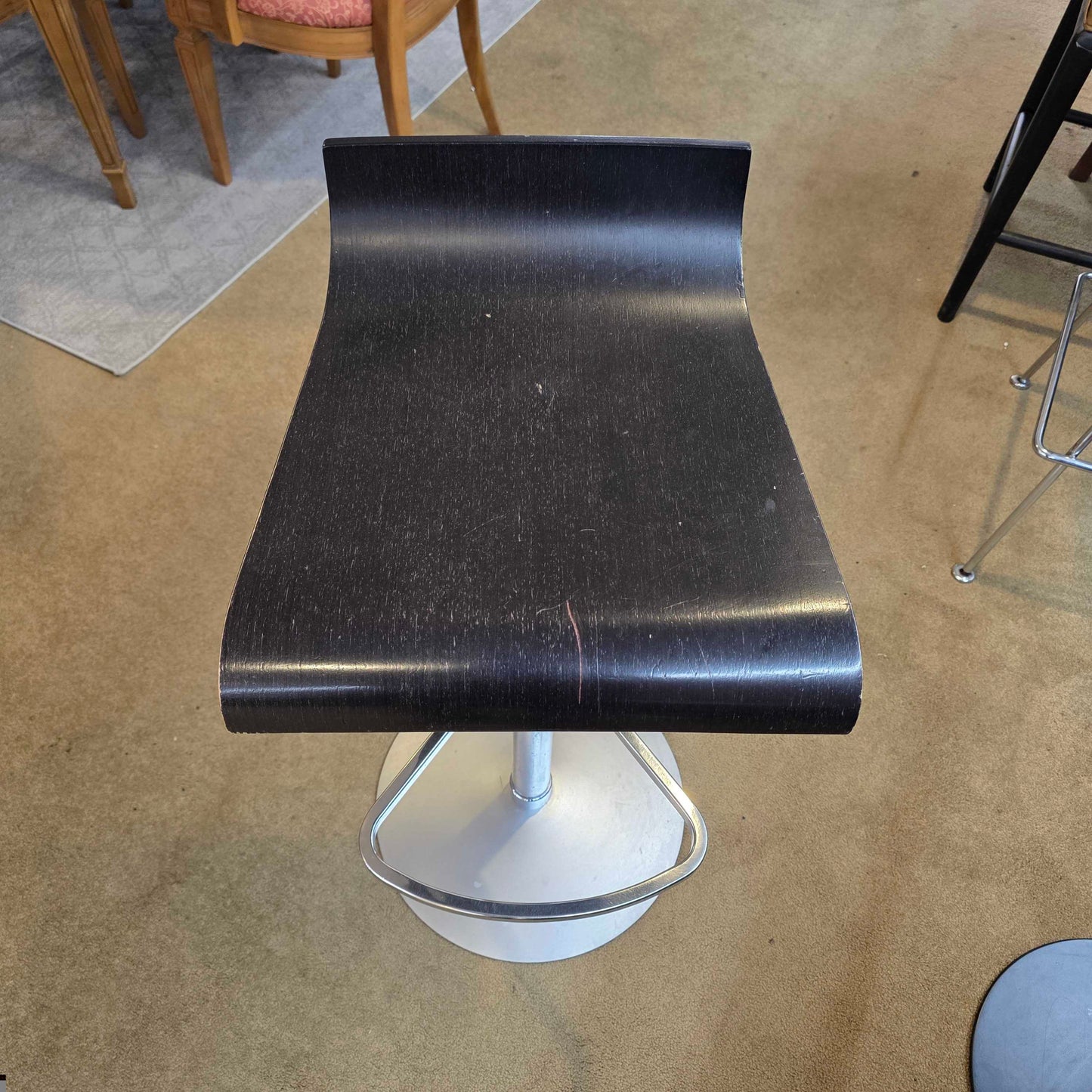 Contemporary Wood Sear Metal Adjustable Stool C STOOLS
