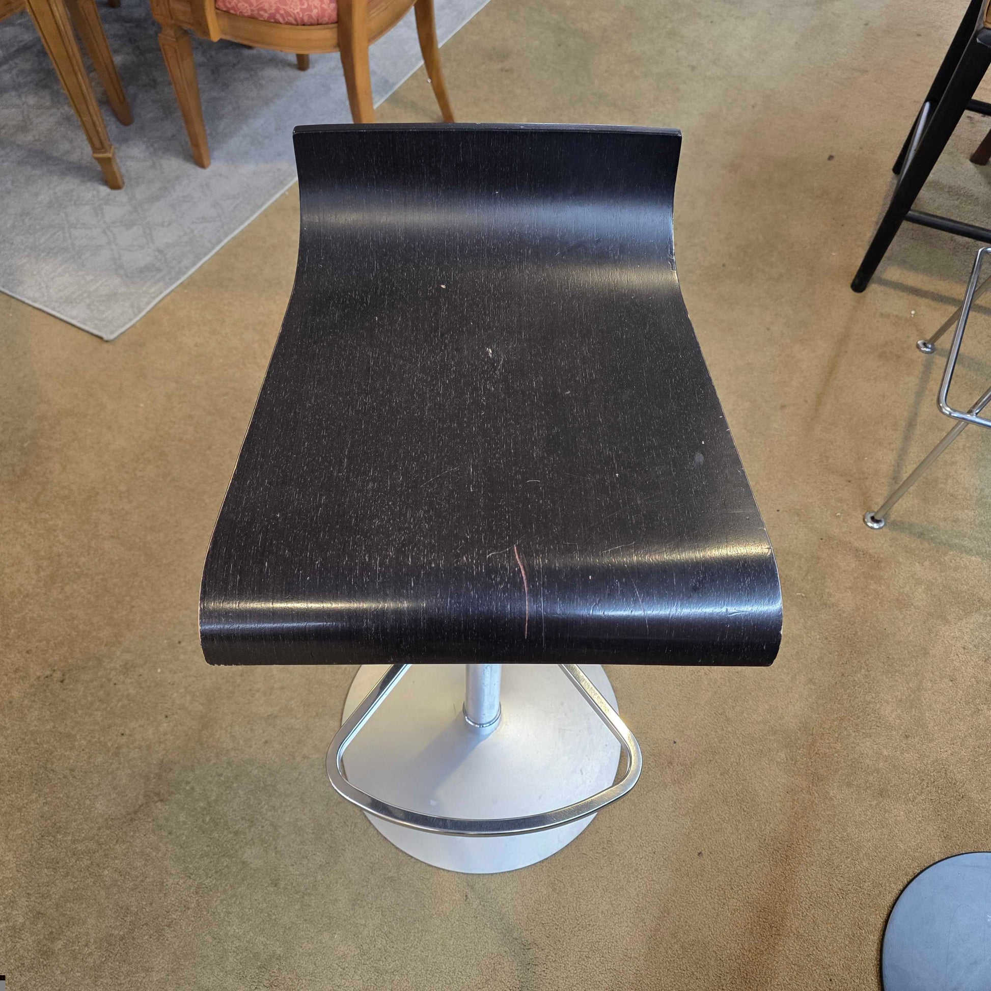 Contemporary Wood Sear Metal Adjustable Stool C STOOLS