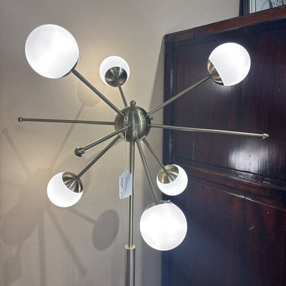Brass Atomic Floor Lamp