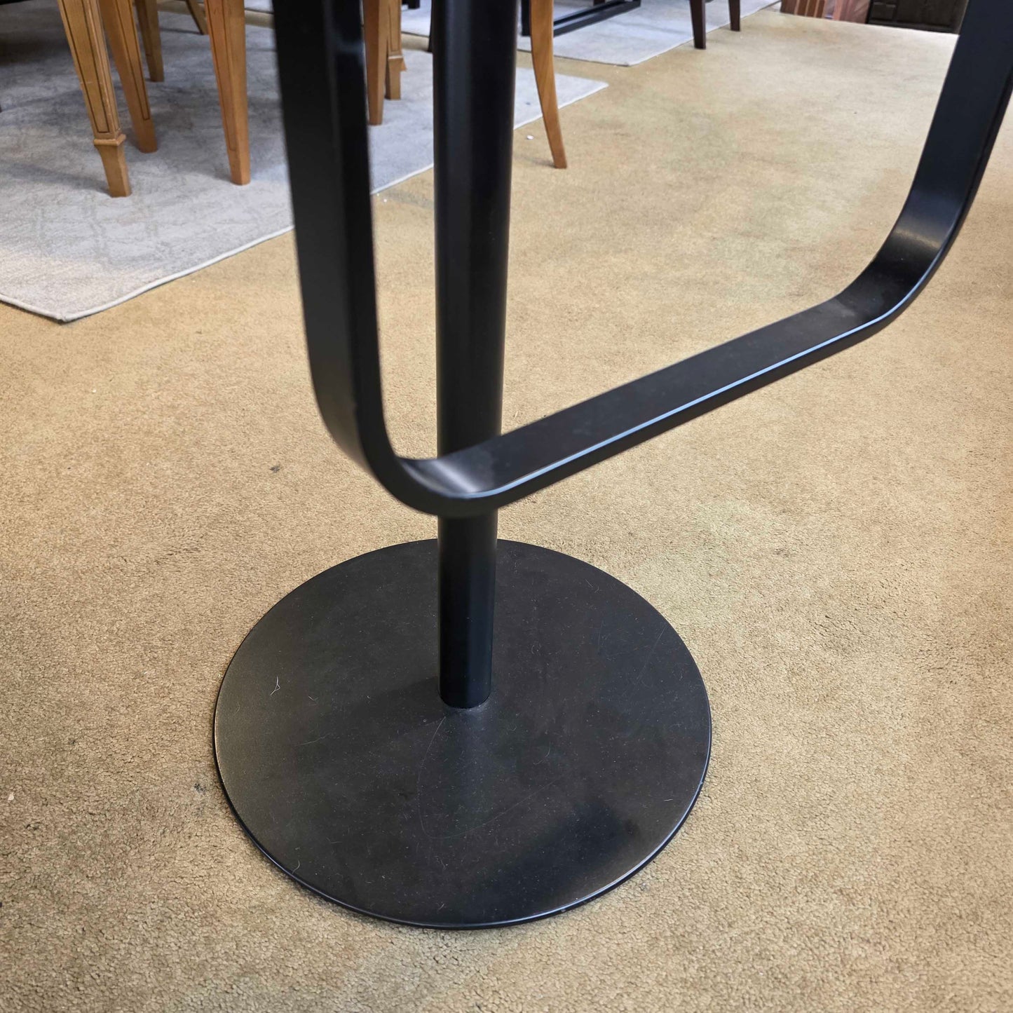 La Palma Black Adjustable Contemporary Stool C STOOLS