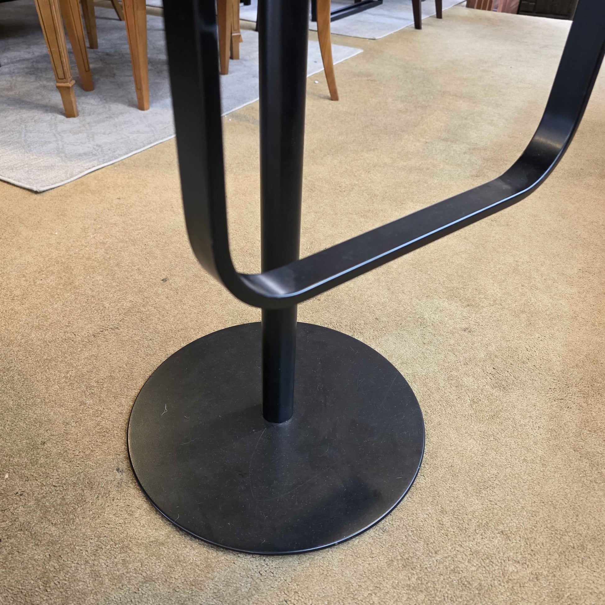 La Palma Black Adjustable Contemporary Stool C STOOLS