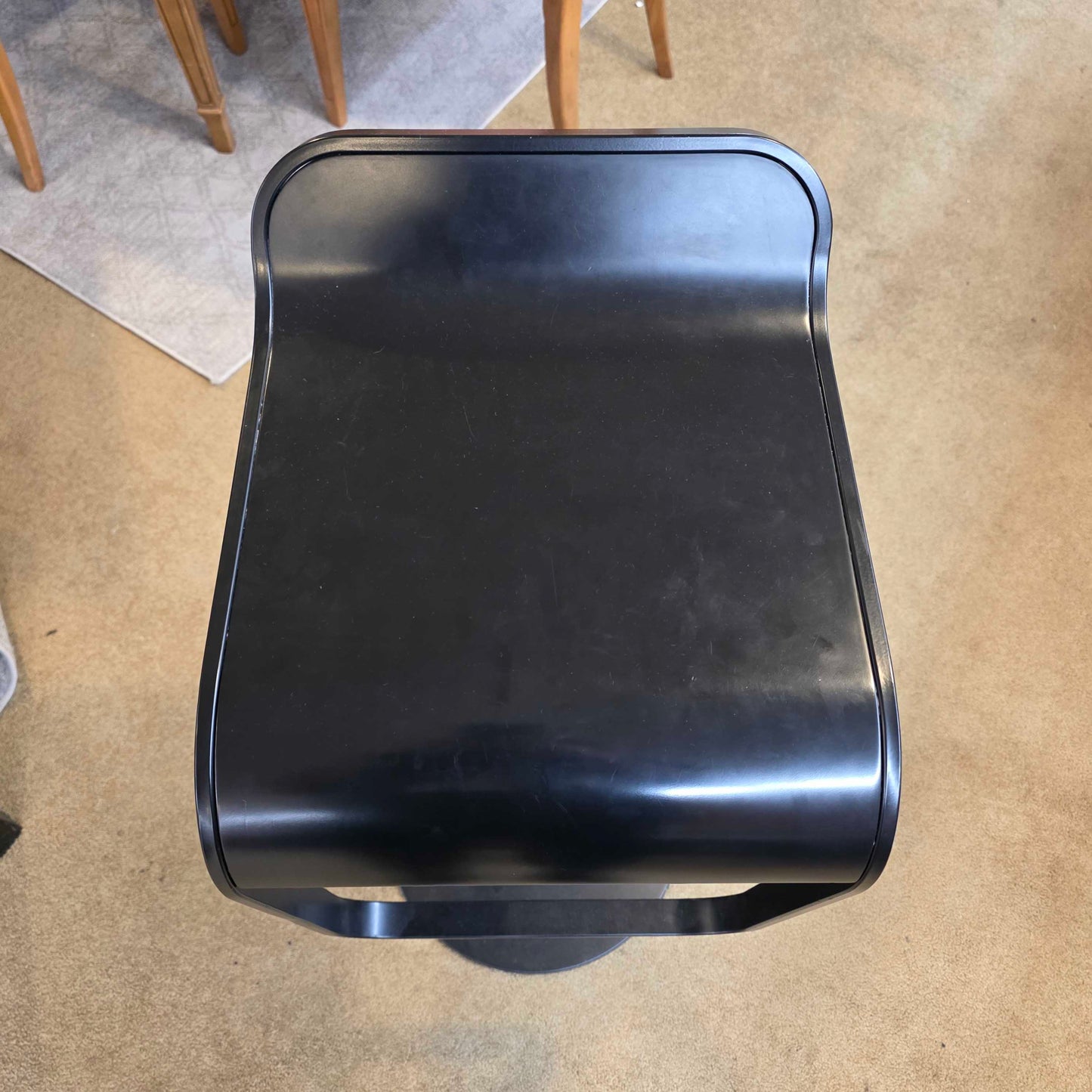 La Palma Black Adjustable Contemporary Stool C STOOLS