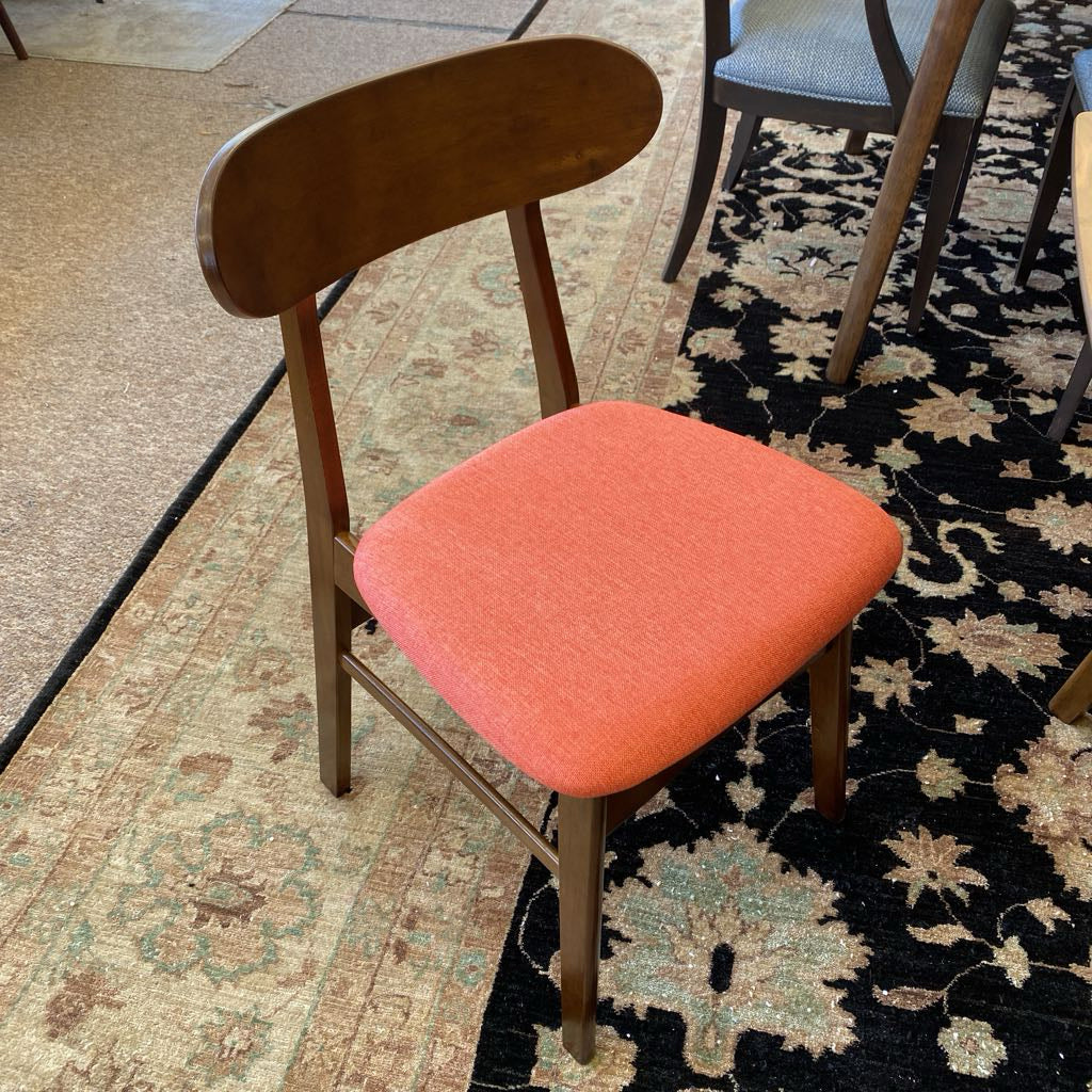 Maghrib Orange Cushion Dining Chair