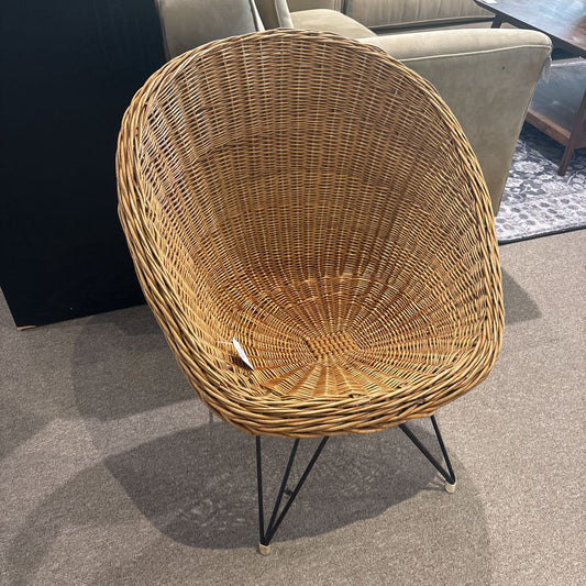 Vintage Wicker Accent Chair by Teun Velthuizen (AS IS) U ACCENT CHAIRS